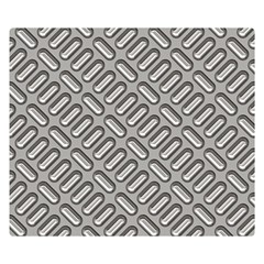 Grey Diamond Metal Texture Double Sided Flano Blanket (small)  by BangZart