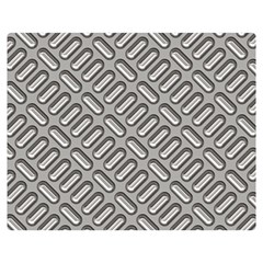 Grey Diamond Metal Texture Double Sided Flano Blanket (medium)  by BangZart