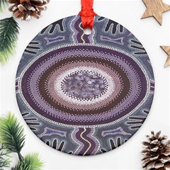 Spirit Of The Child Australian Aboriginal Art Ornament (round) by BangZart