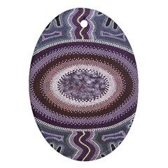 Spirit Of The Child Australian Aboriginal Art Ornament (oval) by BangZart