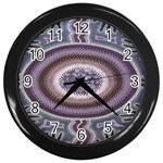 Spirit Of The Child Australian Aboriginal Art Wall Clocks (Black) Front