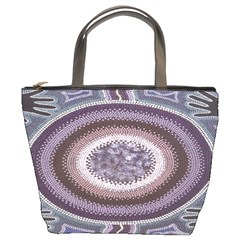 Spirit Of The Child Australian Aboriginal Art Bucket Bags by BangZart