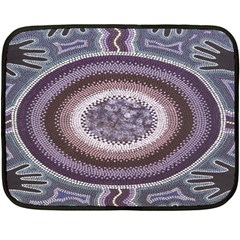 Spirit Of The Child Australian Aboriginal Art Fleece Blanket (mini) by BangZart