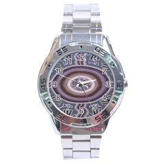 Spirit Of The Child Australian Aboriginal Art Stainless Steel Analogue Watch by BangZart