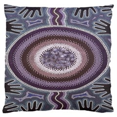 Spirit Of The Child Australian Aboriginal Art Large Cushion Case (one Side) by BangZart