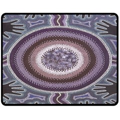 Spirit Of The Child Australian Aboriginal Art Double Sided Fleece Blanket (medium)  by BangZart