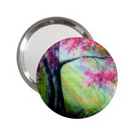 Forests Stunning Glimmer Paintings Sunlight Blooms Plants Love Seasons Traditional Art Flowers Sunsh 2.25  Handbag Mirrors Front