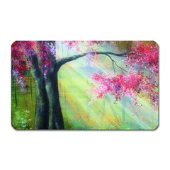 Forests Stunning Glimmer Paintings Sunlight Blooms Plants Love Seasons Traditional Art Flowers Sunsh Magnet (rectangular) by BangZart