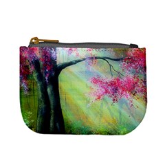 Forests Stunning Glimmer Paintings Sunlight Blooms Plants Love Seasons Traditional Art Flowers Sunsh Mini Coin Purses by BangZart