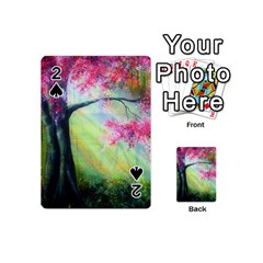 Forests Stunning Glimmer Paintings Sunlight Blooms Plants Love Seasons Traditional Art Flowers Sunsh Playing Cards 54 (mini)  by BangZart