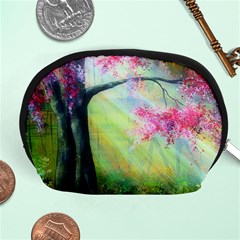 Forests Stunning Glimmer Paintings Sunlight Blooms Plants Love Seasons Traditional Art Flowers Sunsh Accessory Pouches (medium)  by BangZart