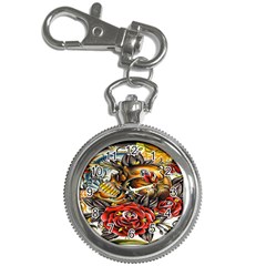 Flower Art Traditional Key Chain Watches by BangZart