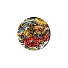 Flower Art Traditional Golf Ball Marker (10 Pack) by BangZart