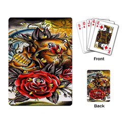 Flower Art Traditional Playing Card