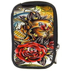 Flower Art Traditional Compact Camera Cases by BangZart