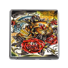 Flower Art Traditional Memory Card Reader (square) by BangZart