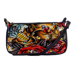 Flower Art Traditional Shoulder Clutch Bags