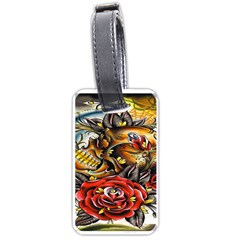 Flower Art Traditional Luggage Tags (one Side)  by BangZart