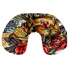 Flower Art Traditional Travel Neck Pillows