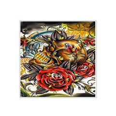 Flower Art Traditional Satin Bandana Scarf