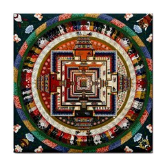 Colorful Mandala Tile Coasters by BangZart