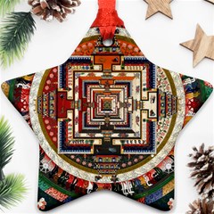 Colorful Mandala Ornament (star) by BangZart