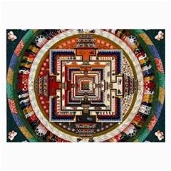 Colorful Mandala Large Glasses Cloth