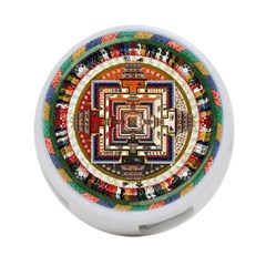 Colorful Mandala 4-port Usb Hub (two Sides)  by BangZart