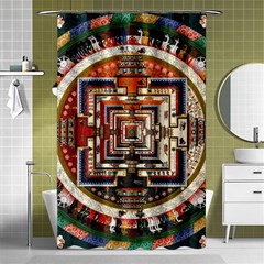 Colorful Mandala Shower Curtain 48  X 72  (small) 