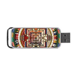 Colorful Mandala Portable Usb Flash (two Sides)