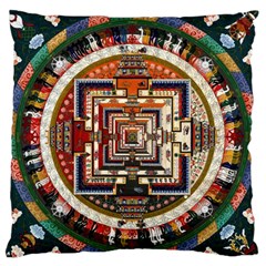 Colorful Mandala Standard Flano Cushion Case (one Side) by BangZart