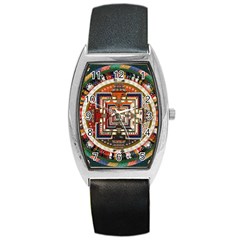 Colorful Mandala Barrel Style Metal Watch