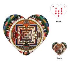 Colorful Mandala Playing Cards (heart) 