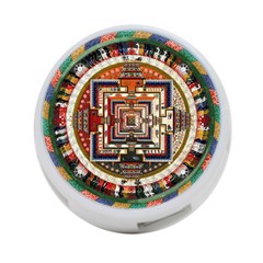 Colorful Mandala 4-port Usb Hub (one Side) by BangZart