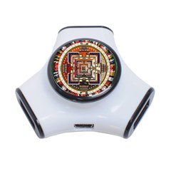 Colorful Mandala 3-port Usb Hub by BangZart