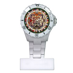 Colorful Mandala Plastic Nurses Watch