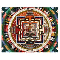 Colorful Mandala Double Sided Flano Blanket (medium)  by BangZart