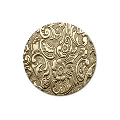 Golden European Pattern Magnet 3  (round)