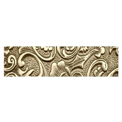 Golden European Pattern Satin Scarf (oblong)