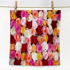 Rose Color Beautiful Flowers Face Towel by BangZart