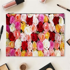 Rose Color Beautiful Flowers Cosmetic Bag (xl) by BangZart