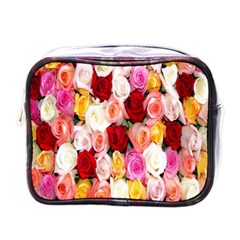 Rose Color Beautiful Flowers Mini Toiletries Bags by BangZart