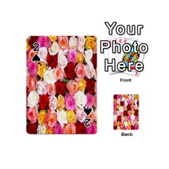 Rose Color Beautiful Flowers Playing Cards 54 (mini) 