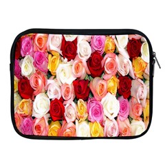 Rose Color Beautiful Flowers Apple Ipad 2/3/4 Zipper Cases