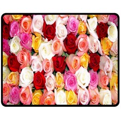 Rose Color Beautiful Flowers Double Sided Fleece Blanket (medium)  by BangZart