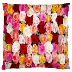 Rose Color Beautiful Flowers Standard Flano Cushion Case (two Sides) by BangZart