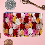 Rose Color Beautiful Flowers Large Coin Purse Front