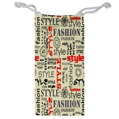 Backdrop Style With Texture And Typography Fashion Style Jewelry Bag by BangZart