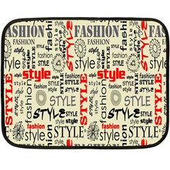 Backdrop Style With Texture And Typography Fashion Style Double Sided Fleece Blanket (mini)  by BangZart