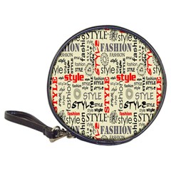 Backdrop Style With Texture And Typography Fashion Style Classic 20-cd Wallets by BangZart